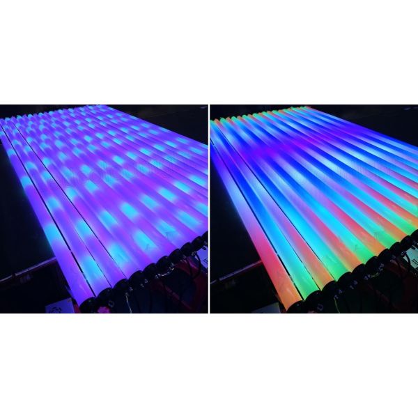 50mm 2m Length DMX Control RGB Programmable LED Standing Tube Lights