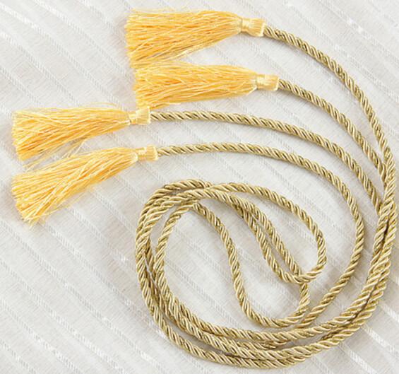 tassel with cord for curtain garments polyester Handmade decoration tassel,9cm polyester rope