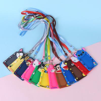 Non-Toxic Silicone ID Badge Holder for Office School ID Credit Cards Proximity Key Cards License