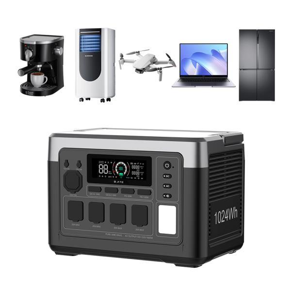 OUKITEL P1000 1800W Portable Power Station 1024Wh Lifepo4 Battery Fast Charging Outdoor Solar Generator