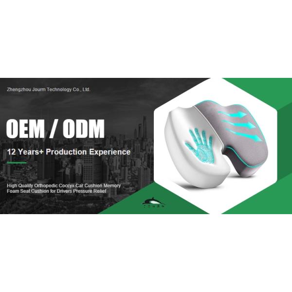 Memory Foam Filling Coccyx Orthopedic Seat Cushion for Comfortable Driving Experience