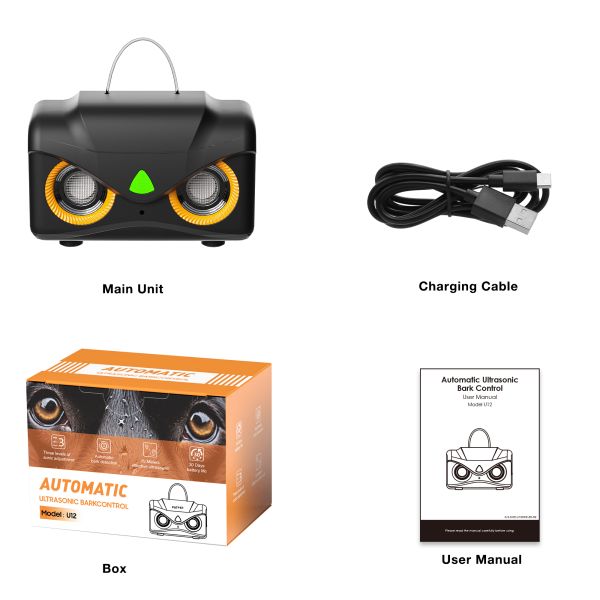 Ultrasonic Dog Repeller Effective Plastic Bark Stopper and Deterrent Control Devices for Dog Training