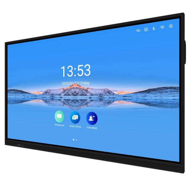 86 inch Interactive Whiteboard with 4K UHD Display and 20/40 Touch Points for Collaborative Learning
