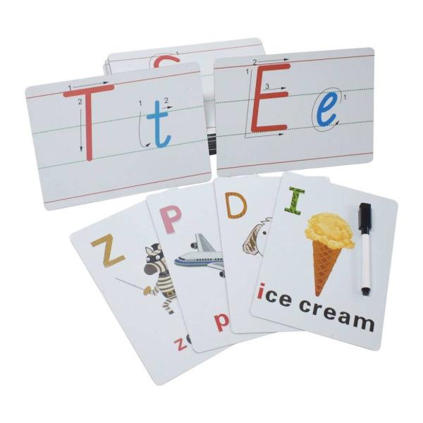 Custom Printing Children's Learning Alphabet Cards Erasable Modern Teacher Aids