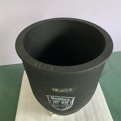 2.21-2.25g/cm3 Metal Melting Crucible , Black Conventional Cylindrical Crucible