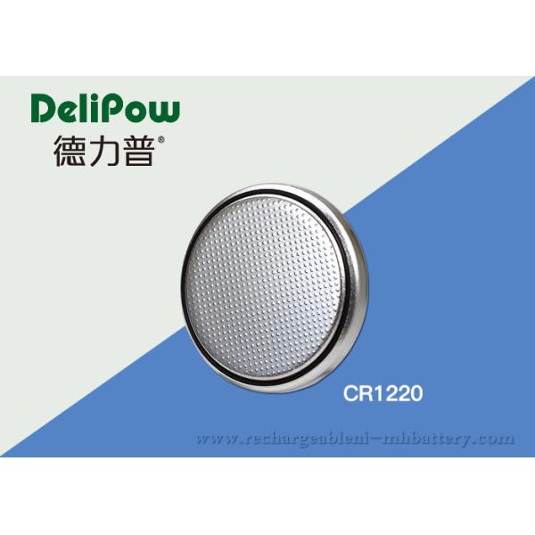 Lithium 3V Button Cell Battery CR1220 With Wide Rang Temperature Adaptability