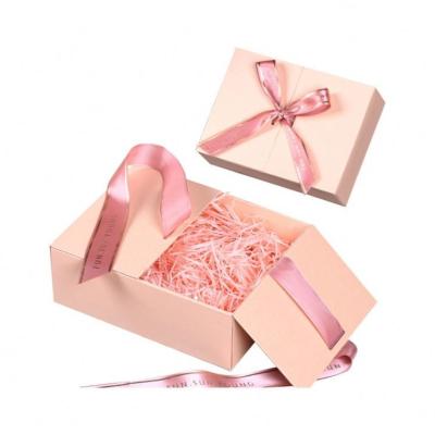 Handmade Double Door Magnet Gift Box Cosmetic Ride Gift Box Set For Wedding