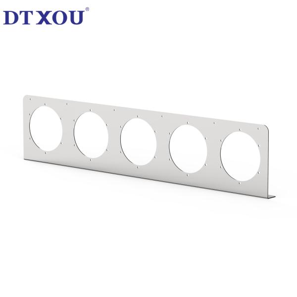 4-inch circular LED trailer truck semi trailer brake turn signal light 5-hole stainless steel combination tail light bracket