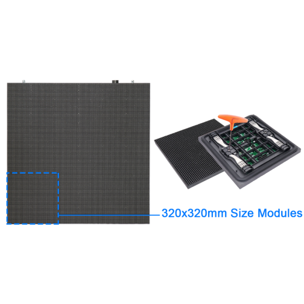 Front Service Outdoor Rental LED Display P6 IO960 320 Series Aluminum Cabinet for Advertising Billboard