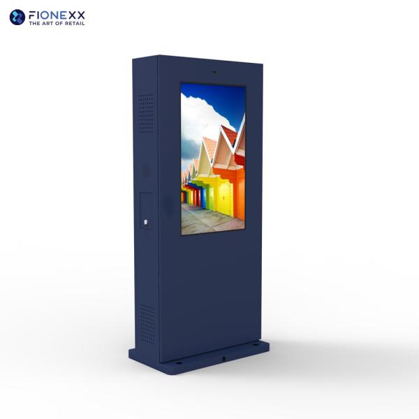 IP55 Rated  Air Colling 43inch Dual Sided Outdoor Digital Totem Nano Touch Screen