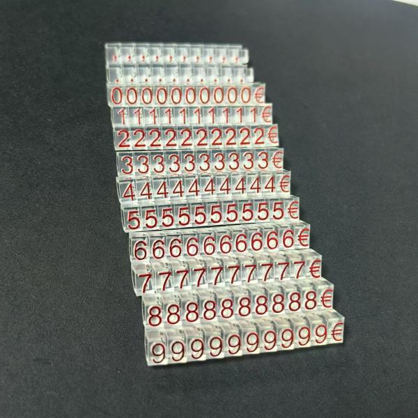 Détecteurs d'étiquettes de prix en plastique de détail acrylique réglable