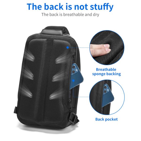 Вентиляция Спортивный кроссбоди для мужчин Торба с шлем, водостойкая