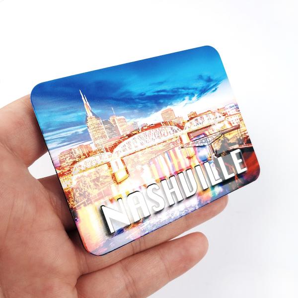 Wholesale UV Printed Metallic Fridge Magnet