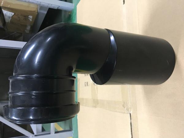 Toilet Black Plastic Drain Pipe For Hang Wall Type Toilet Seat To Hide Water Tank Fittings