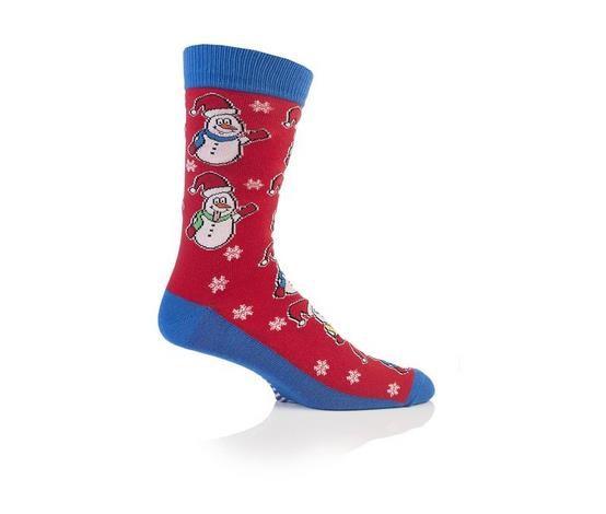 Feet Novelty Snowman Christmas Socks