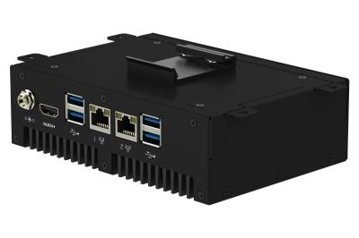Computador industrial embutido compacto trilho DIN PC para IoT industrial M2M
