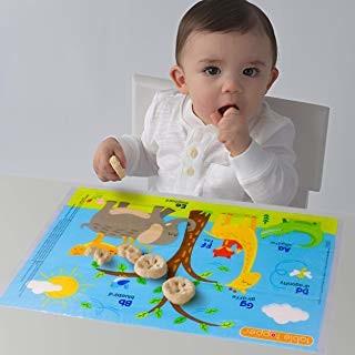 Disposable Placemats Baby- Mommy Mu- Super Sticky Adhesive New Improved Biodegradable BPA Free Eco-Friendly Placemat