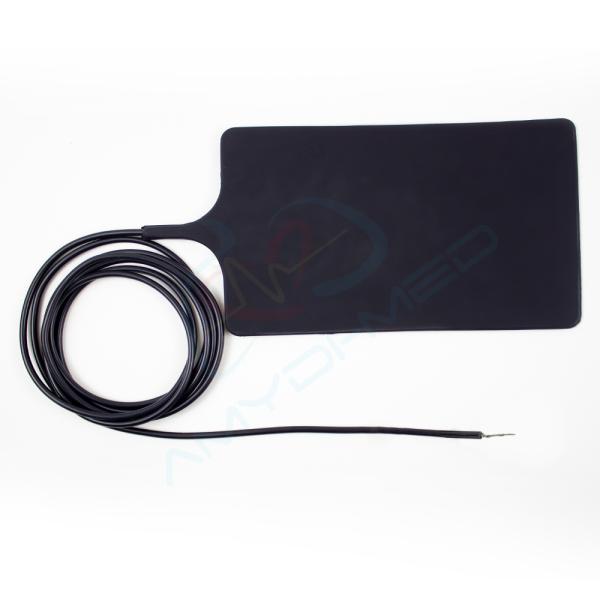 Medical Black Reusable Grounding Pad ESU Plate Surgical Protection For Clinic