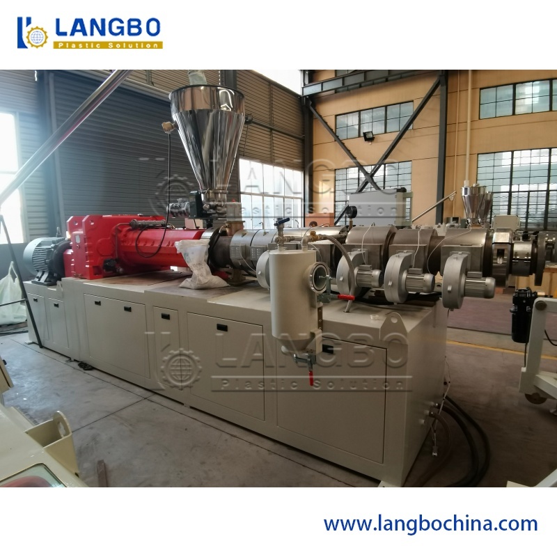 PVC Pipe Extrusion Line Providing High Precision Extrusion Capabilities For Producing Plastic Pipes With Tight Tolerances