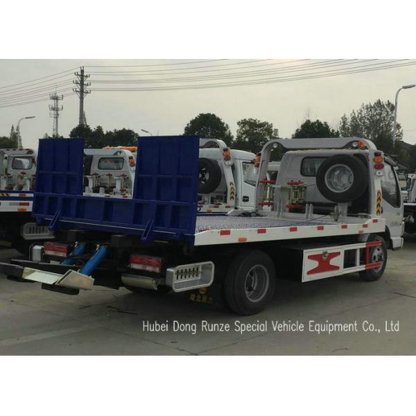 JAC Tilt Deck Flat Bed Recovery Truck , Rollback Light Duty Wrecker