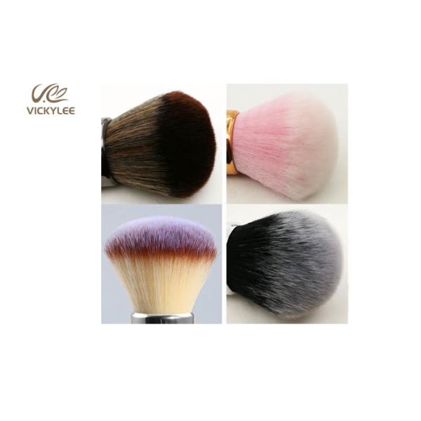 Silver Black Plastic Handle 6.1 Inch Beauty Brush Set