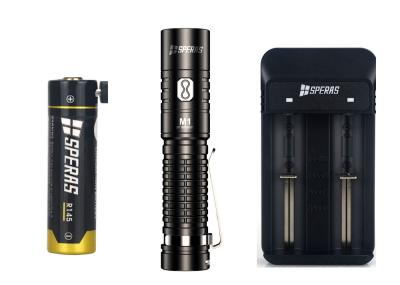 EDC Camping 14500 Battery 1000lm Rechargeable LED Flashlights