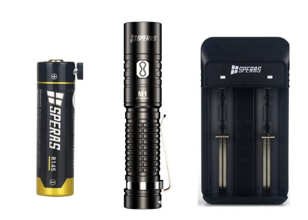 EDC Camping 14500 Battery 1000lm Rechargeable LED Flashlights