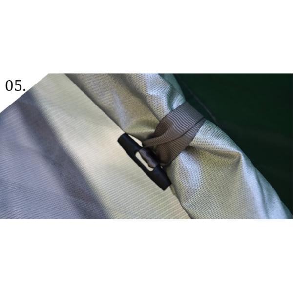 Кампинговые палатки на открытом воздухе Солнцезащитные и вентилируемые Автоматические стекловолокно рама 210D Полиэстер 240*240*140 см Зеленый современный дизайн