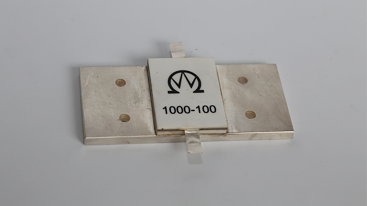 High Power RF Flange Resistor 1200W with Ceramic Composition and Wide Operating Temperature Range -55°C to +165°C