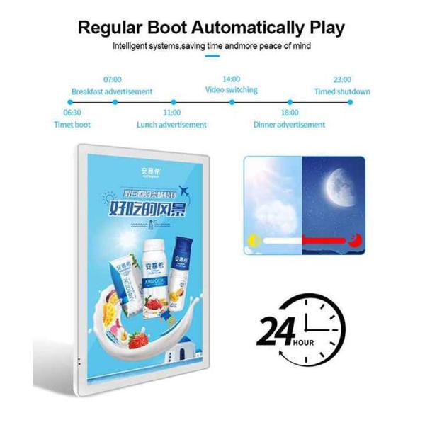 65 Inch Wall Mounted Digital Signage with 3840x2160 Resolution and Customizable Color for Advertising Display