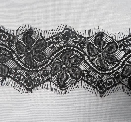Nylon Eyelash Lace Trim for ladies garment