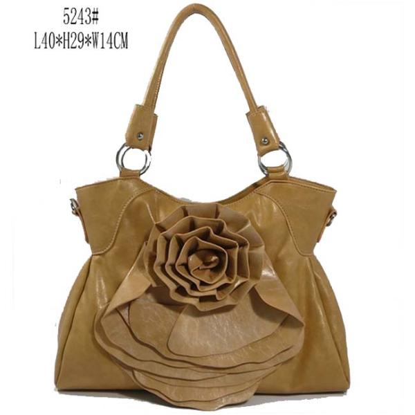 PU stylish designer khaki Ladies Fashion Handbags