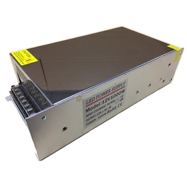 12v 1000w Indoor power supply IP20 Transformer Adapter for LED Light