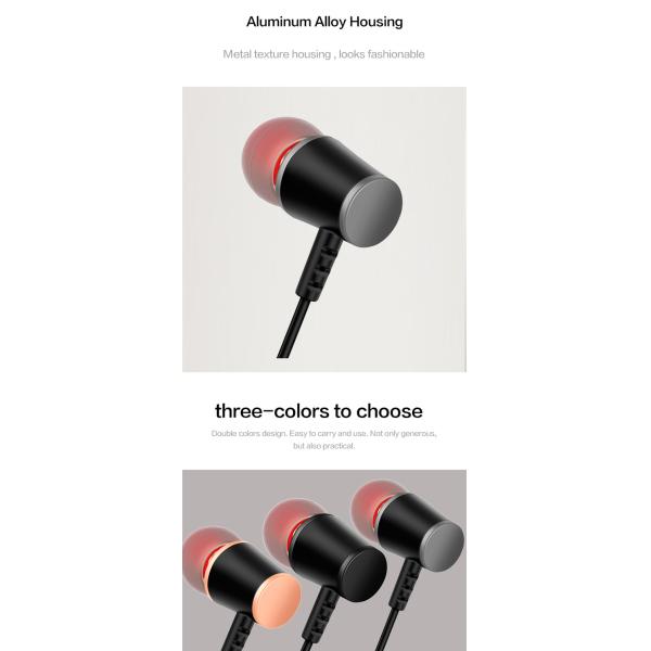 3.5mm Connectors 98db Wired Bass Earphones Corded Bluetooth Earbuds