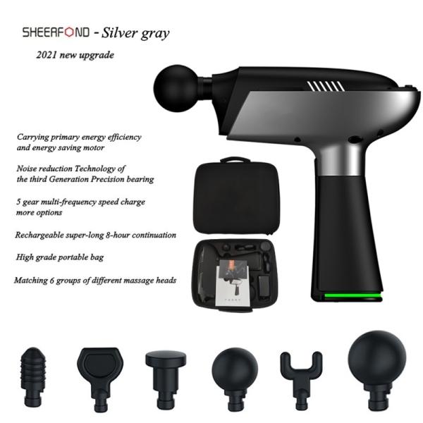 6 Speed Body Massager Gun , Electrical Muscle Massager Portable ABS Material ODM