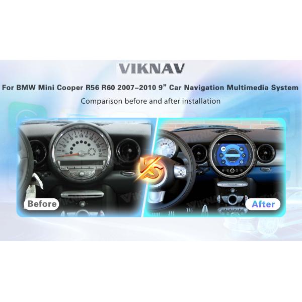9-дюймовый двойной динический дисковый проигрыватель Bluetooth автомобильная стереосистема для BMW Mini Cooper R56 R60 2007-2010