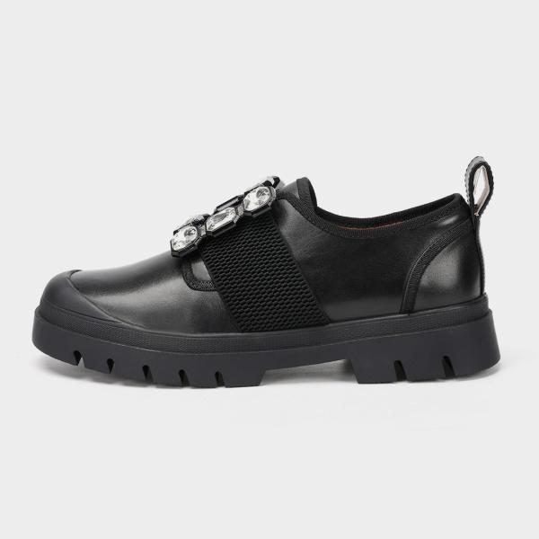 Black Flat For Women New Styles Office Lady Shoe , Casual Mary Jane Flat Shoe