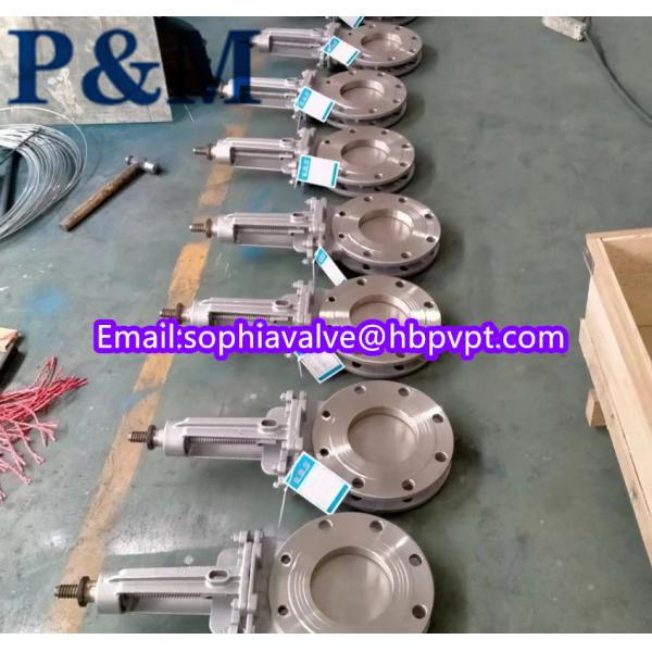 stainless steel CF8 metal seal knife gate valve