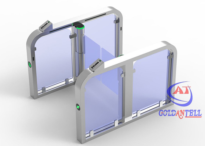 OEM логотип QR-код Сдвижная дверь с поворотным кодом Безопасность Свинг-барьерная дверь для общественного лобби