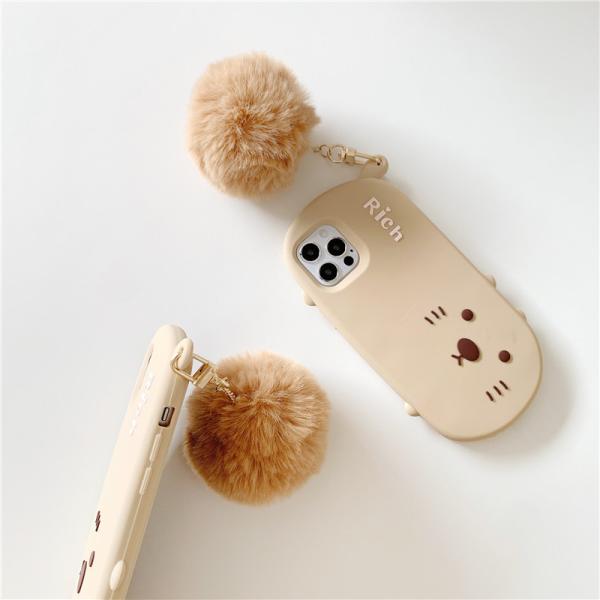 Silicone Cute Cat Phone Cases TPU 3D Animal Dustproof For Iphone 11