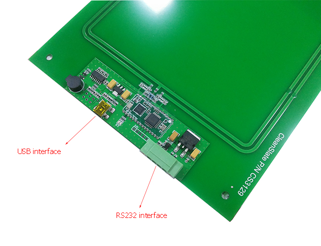 Интерфейс RS232 и врезанные HF протоколы писателя читателя USB RFID множественные