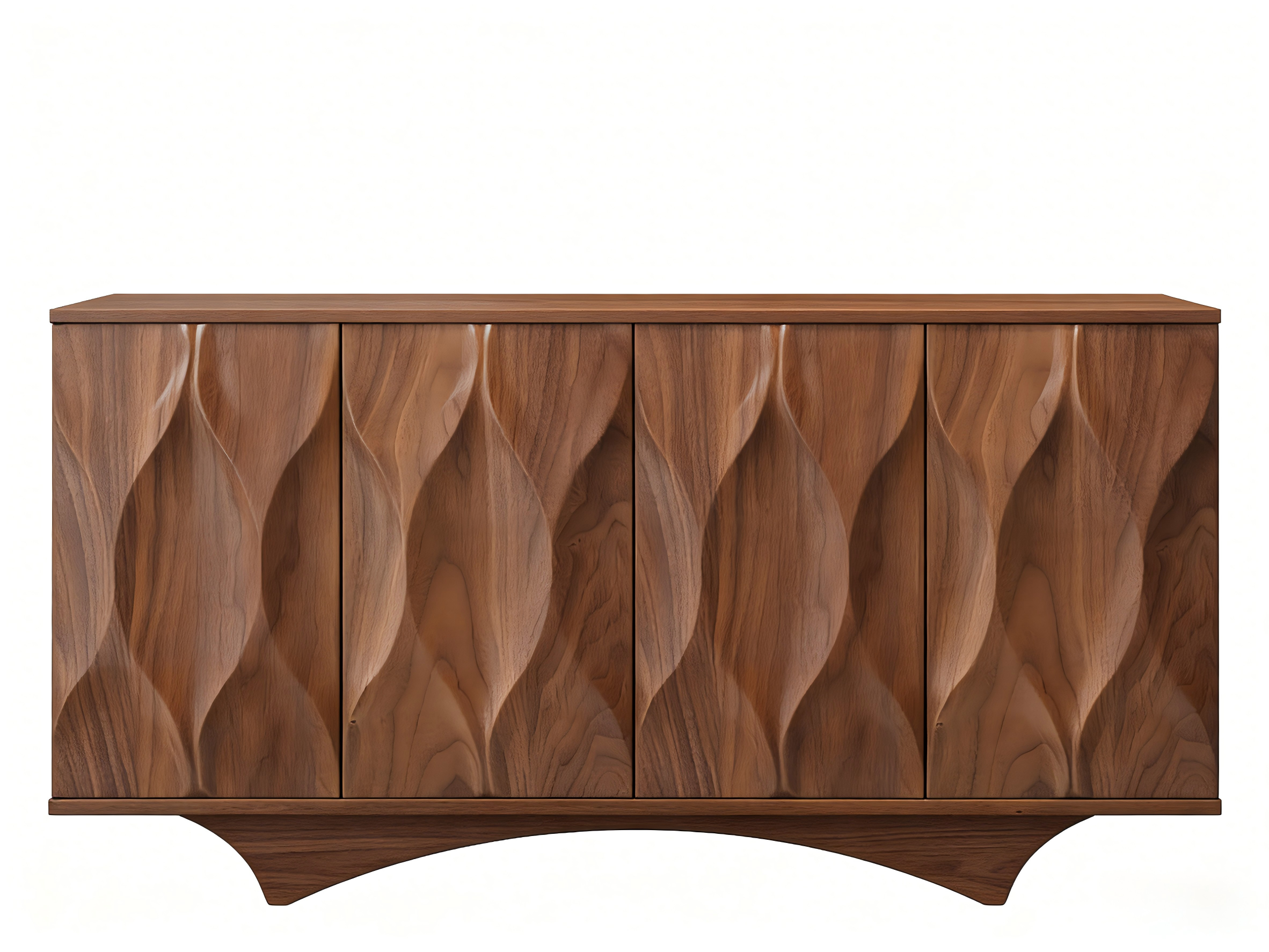Foshan Factory Wood Sideboard Modern Cabinet Integrated Storage Cabinet Modern Simple Nordic Solid Wood Living Room Storage Tea Cabinet
