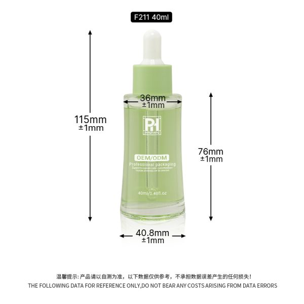 Leak Proof Airtight Serum Dropper Bottles with Custom Color and Logo Printing Suitable for Cosmetic Packaging Applications