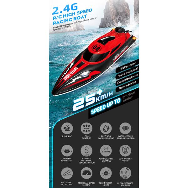 State of Assembly Ready-to-Go Remote Control Speed Speedboat for Children's Toys 2.4g