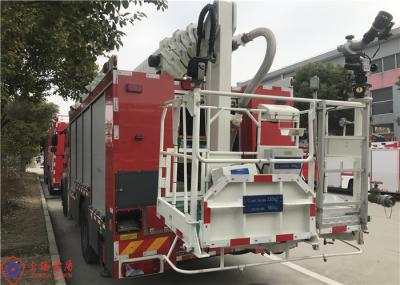 4x2 Drive 25 Meters Working Height Aerial Ladder Fire Truck Short Adjust Time