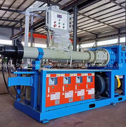 Cold Feed Extrusion Production Line for Rubber Sealing Strip/Tube Extrusion Foaming Production Line/Rubber Hose Making Machine