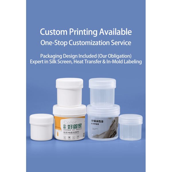 100ml Empty Plastic Jar With Colorful Customized Lid Food Grade Storage Clear Container Leak Proof for Liquid