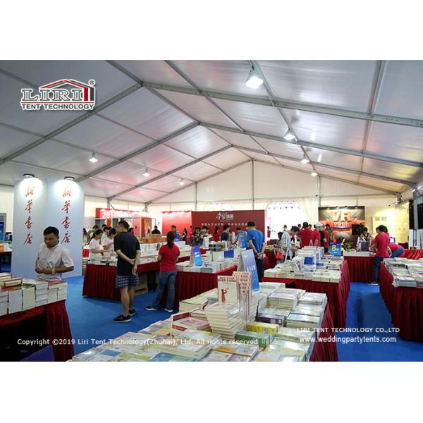 20x60m Outdoor Exhibition Tents For Book Shop White PVC Roof Cover