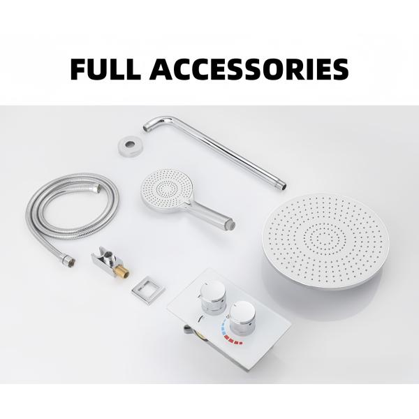 Elegant Design Concealed Valve Showers Multi Outlets Easy Installation Enlarged Overhead