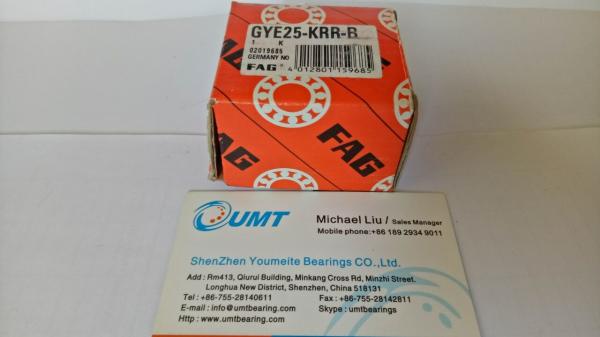 GYE25-KRR-B  Deep Groove Ball Bearing , 52mm FAG Ball Bearing for  Concrete Mixer